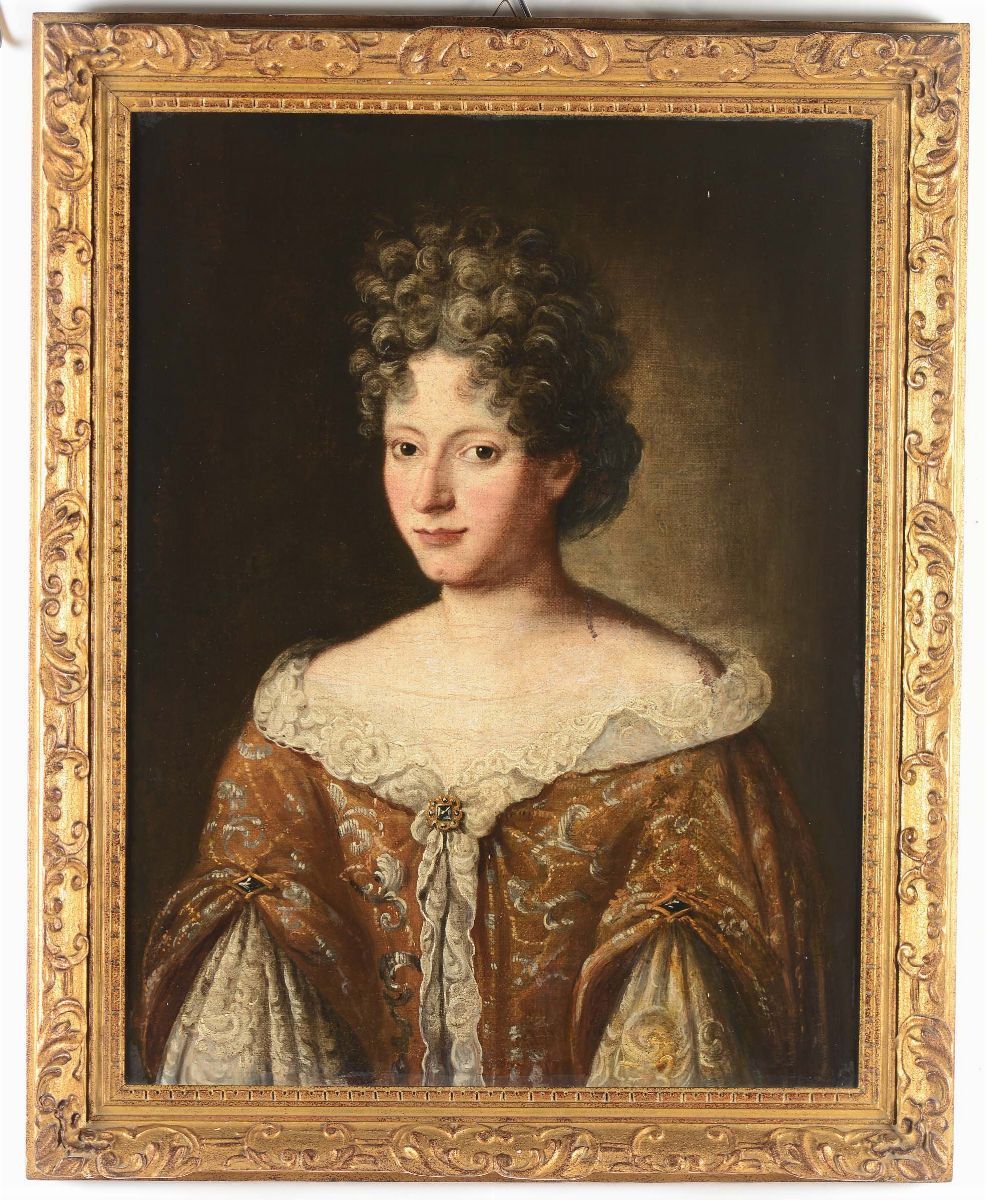 Pittore Lombardo del XVIII Secoloritratto di Gentildonna