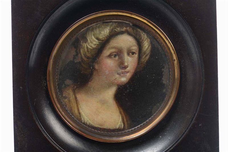 Ritratto di popolana, XIX secolo  - Asta Antiquariato e dipinti  IV | Asta a Tempo - Cambi Casa d'Aste