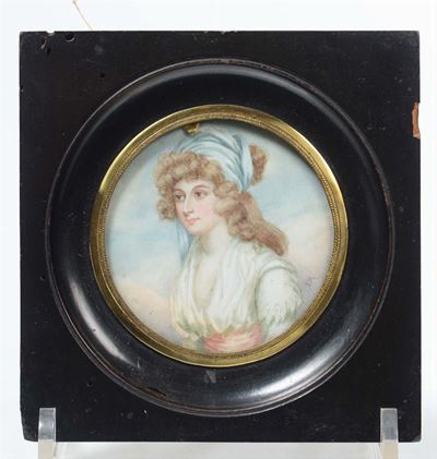 Ritratto di Figura Femminile con Nastro tra i Capelli, XIX Secolo