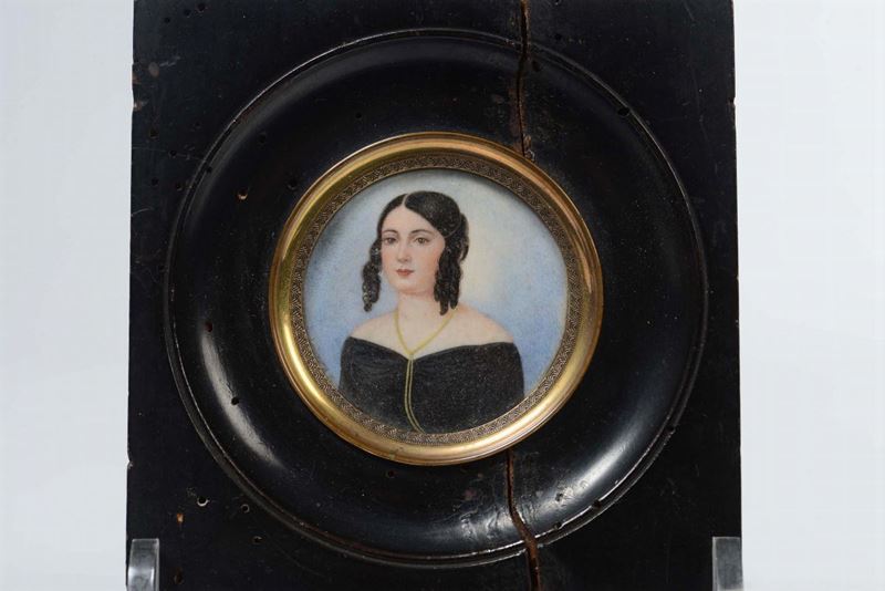 Ritratto di nobildonna, XIX secolo  - Asta Antiquariato - Cambi Casa d'Aste