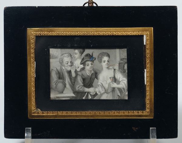 Scena di osteria, XIX secolo