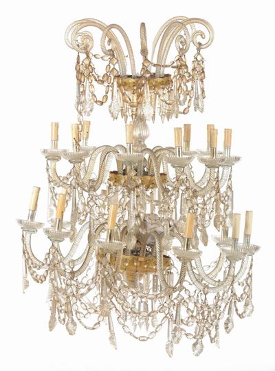 Lampadario in Cristallo, XIX Secolo