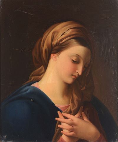 Carlo Maratta (camerano 1625 - Roma 1713), Copia Damadonna in Preghiera