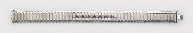 A diamond and sapphire gold bracelet  - Auction Fine Art - Cambi Casa d'Aste