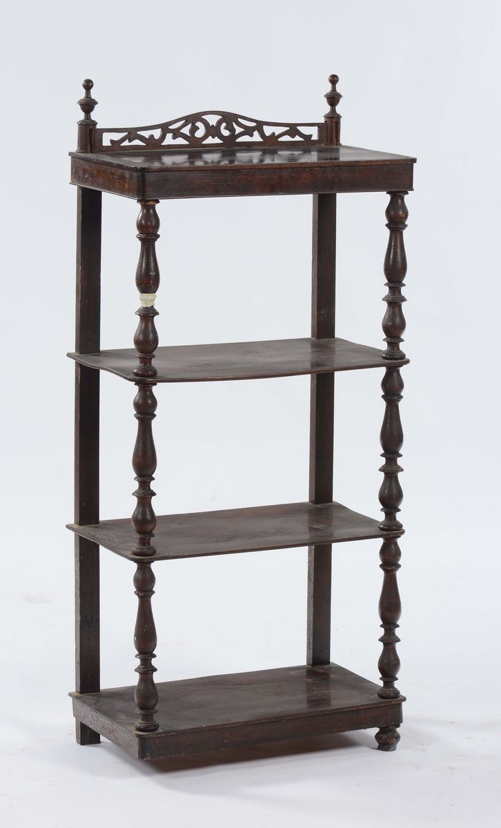 Etagere a quattro ripiani, XIX secolo  - Auction Fine Art - Cambi Casa d'Aste