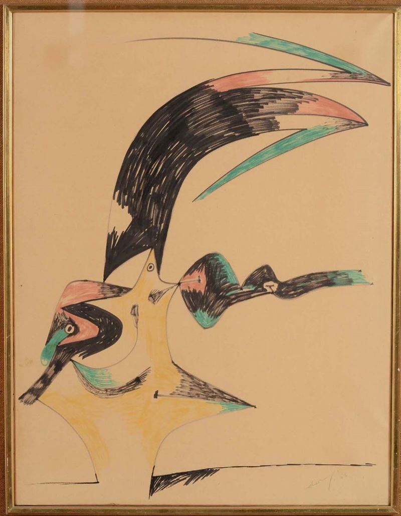 Gianni Dova (1925-1991) Senza Titolo 1963  - Auction CAMBI TIME - Modern and Contemporary Art - Cambi Casa d'Aste