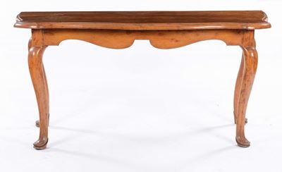 Tavolo Console in Noce Massello, XIX Secolo