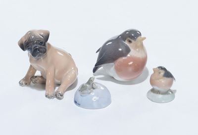 Lotto Composto da Animali in Porcellana Copenhagen
