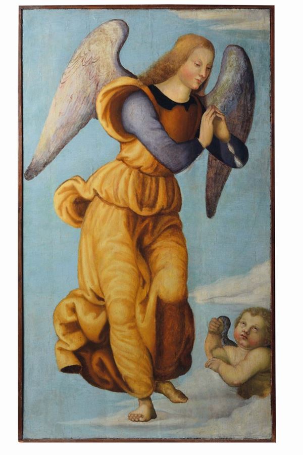 Scuola dell'Italia centrale del XVI Secolo Coppia di angeli