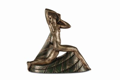 Helene Grune, Danzerina, bronzo argentato