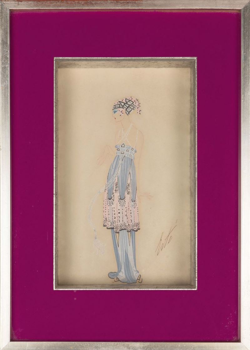 Ertè (1892-1990), Francia, 1930 ca  - Asta Arti Decorative del XX secolo - I - Cambi Casa d'Aste