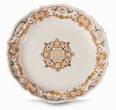 Piatto Caserta, Real Fabbrica di Caserta, Circa 1753-1756