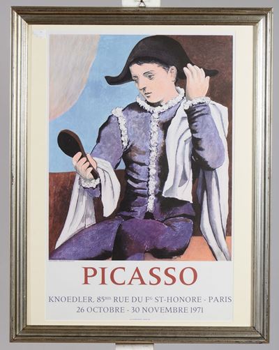 Locandina della Mostra di Picasso a Parigi nel 1971
