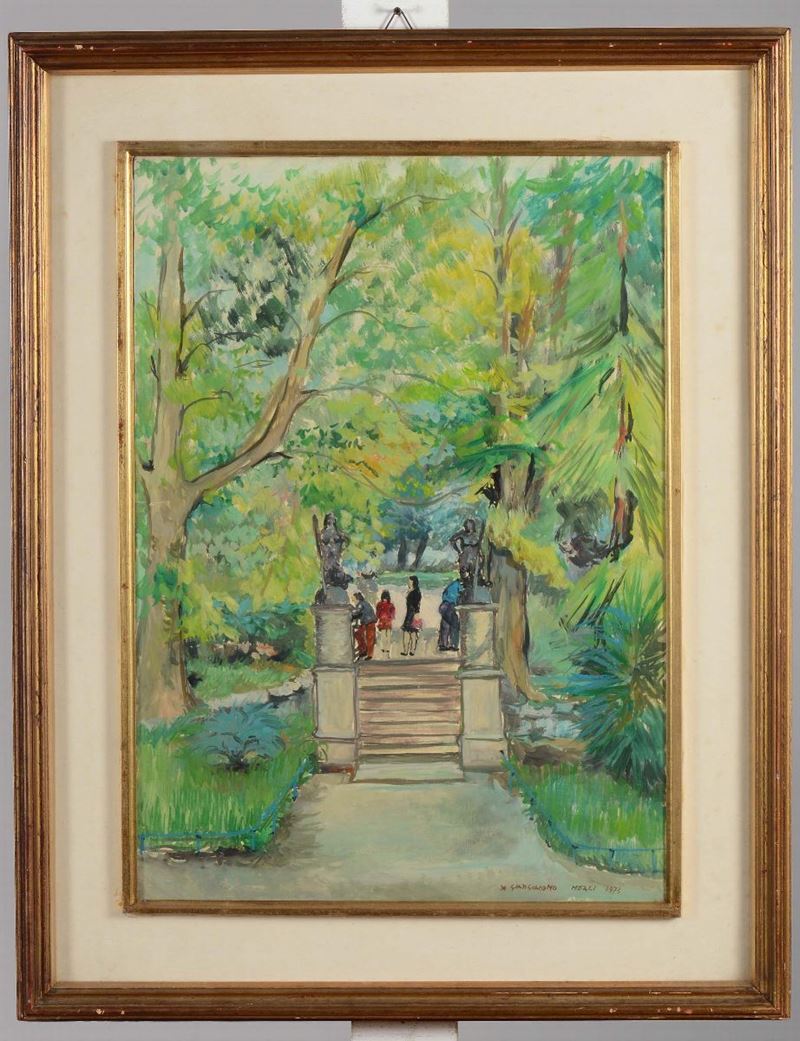 Giangiacomo Merli (1916-?) Paesaggio, 1973  - Auction Asta a Tempo Antiquariato - Cambi Casa d'Aste