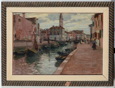 Pieretto Bianco (1875 - 1937)canale Veneziano