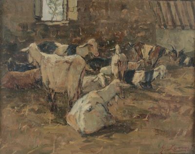 Giovanni Lomi (1889-1969)nell'ovile