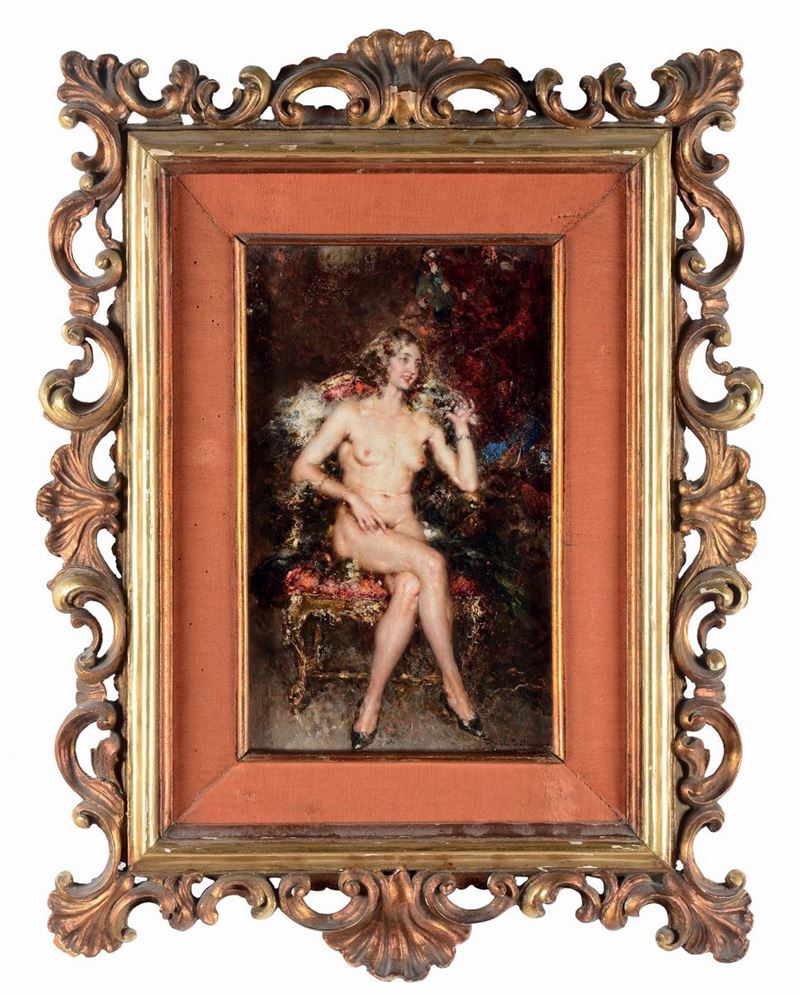 Juan Pablo Salinas (1871 - 1946) Nudo femminile  - Asta Dipinti del XIX e XX secolo - Cambi Casa d'Aste