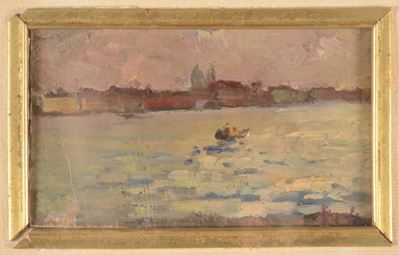Emanuele Brugnoli (1859-1944)veduta di Venezia