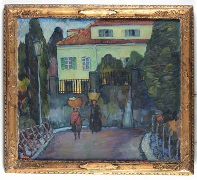 Adolfo Levier (1873-1953)strada con Figure