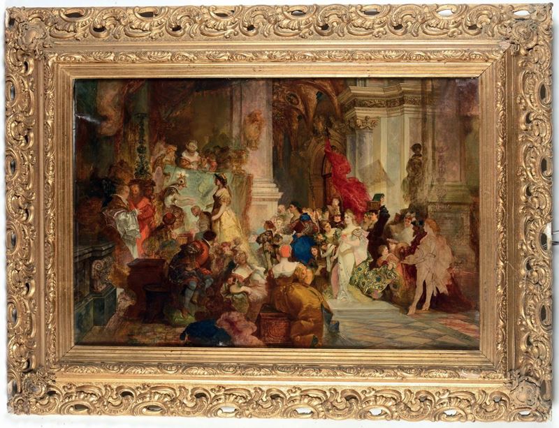 Giuseppe Lorenzo Gatteri (1829-1884) Scena storica  - Auction 19th and 20th Century Paintings - Cambi Casa d'Aste