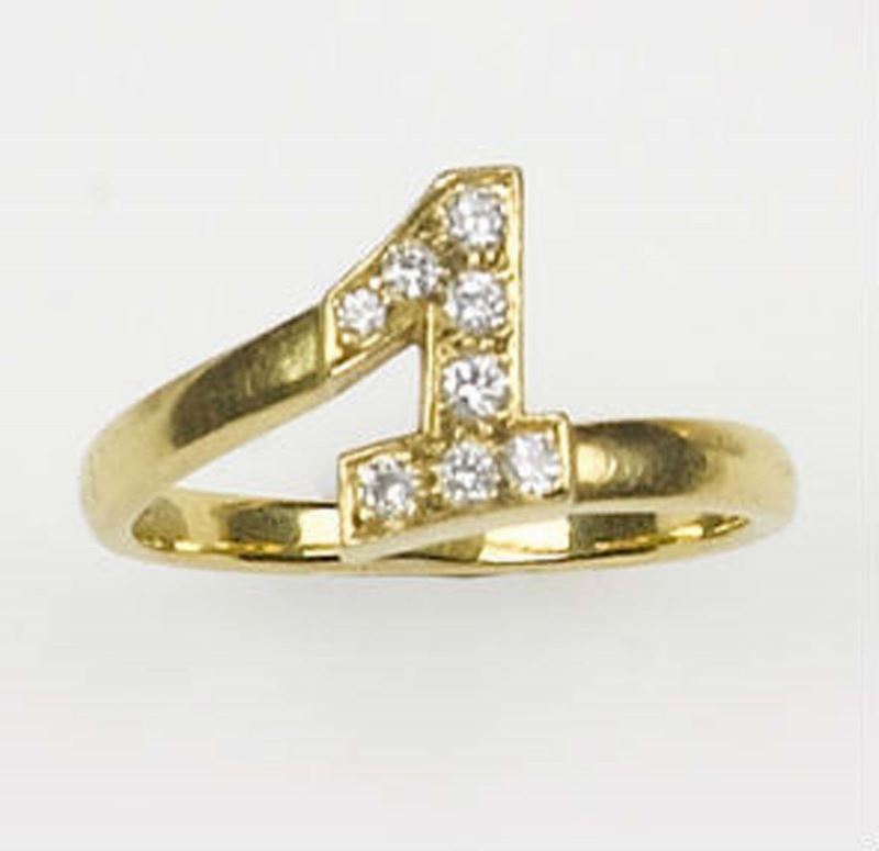 A gold and diamond ring  - Auction Fine Art - Cambi Casa d'Aste