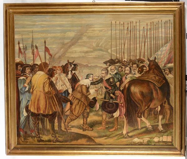 Zanini, 1942 Ritratto di Velasquez e personaggi