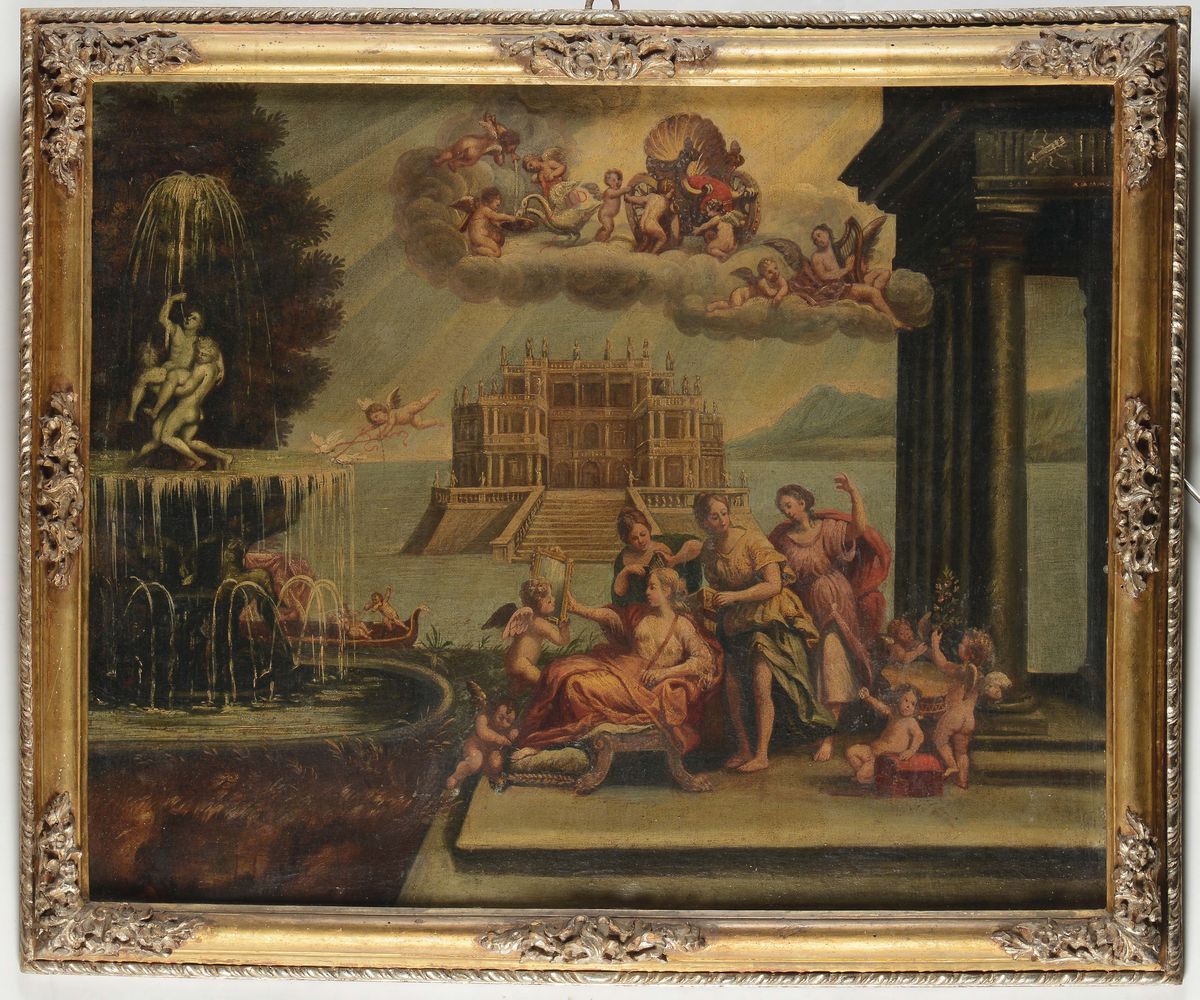 Scuola Emiliana del XVIII Secoloallegorie dei Quattro Elementi (aria, Acqua, Terra e Fuoco)