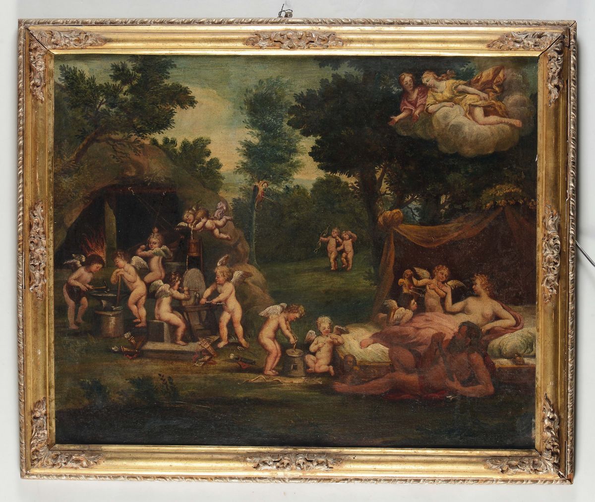 Scuola Emiliana del XVIII Secoloallegorie dei Quattro Elementi (aria, Acqua, Terra e Fuoco)