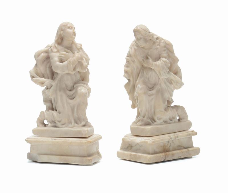 Scultore del XVII secolo Coppia di dolenti  - Auction Fine Art - Cambi Casa d'Aste