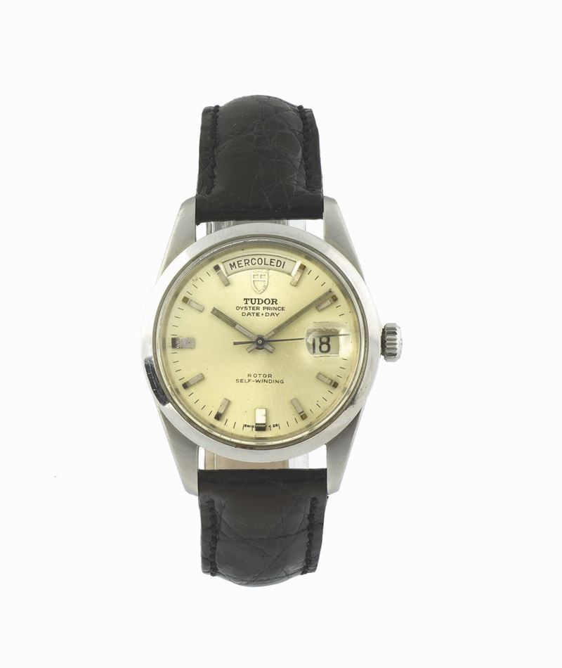 TUDOR, Oyster Prince, Date-Day, Rotor, Self-Winding, case No. 682704, Ref. 7017/0, center seconds, self-winding, water-resistant, stainless steel wristwatch with day and date. Case made by Rolex; Produced in the 1960's.  - Auction Watches and Pocket Watches - Cambi Casa d'Aste