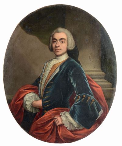 Scuola Napoletana del XVIII Secoloritratto di Gentiluomo
