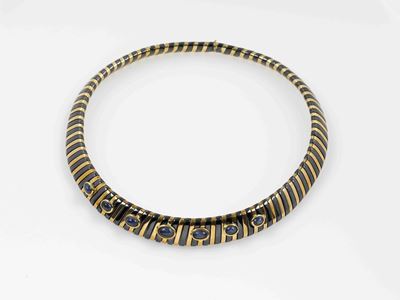 Girocollo con Zaffiri Taglio Cabochon
