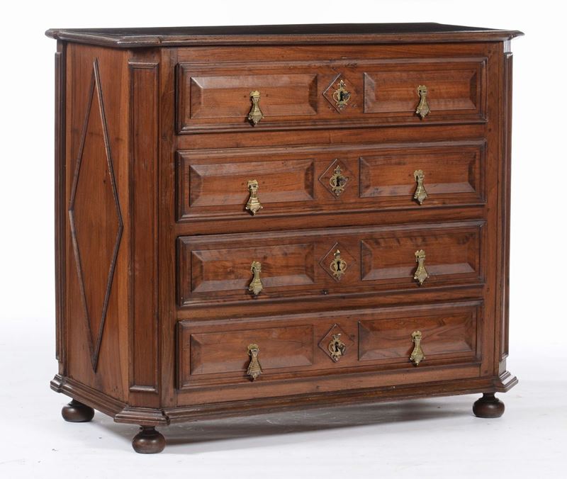 Cassettone pannellato, XIX secolo  - Asta Antiquariato - Cambi Casa d'Aste