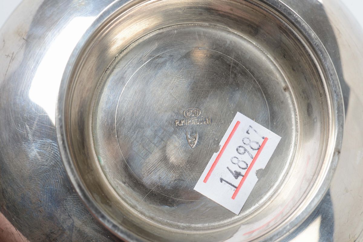 Servizio da Tè e Caffè in Argento, Argentiere R.miracoli, Milano XX Secolo