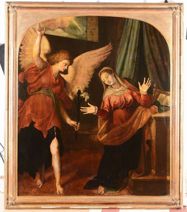 Anonimo del XIX-XX secolo Madonna con angelo
