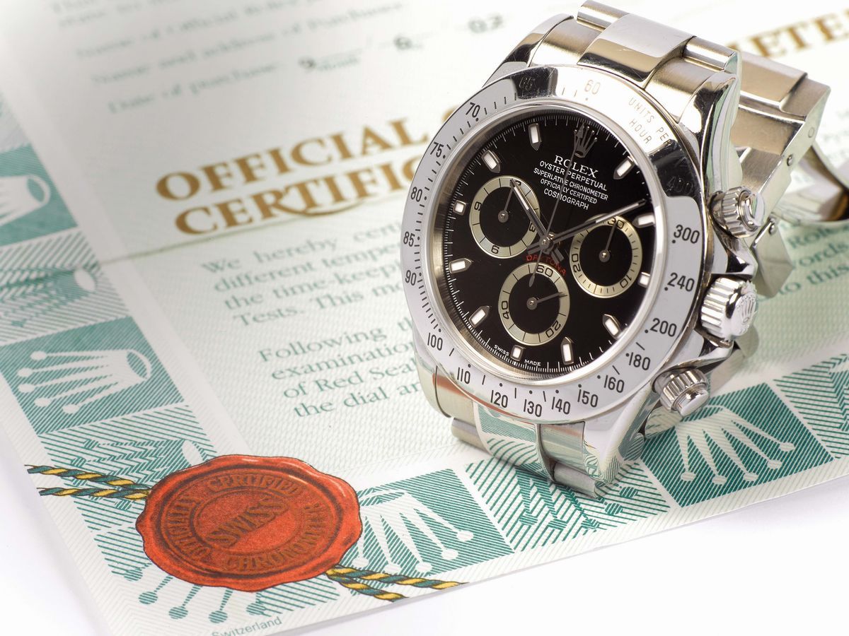 Rolex, Oyster Perpetual Superlative Chronometer, Officially Certified, Cosmograph Daytona Cassa N...