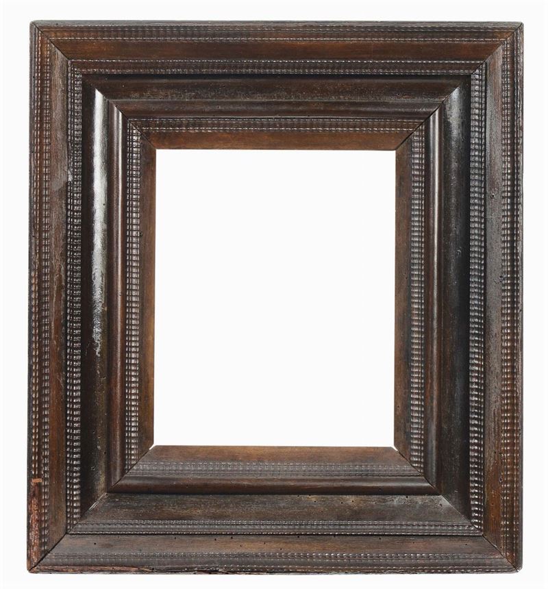 Cornice guillochè lastronata, Fiandre XVII secolo  - Auction Fine Old Frames - Cambi Casa d'Aste