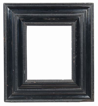 Cornice Guillochè in Legno Ebanizzato, Fiandre XVII Secolo