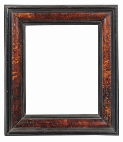 Cornice in Legno Ebanizzato e Tartaruga, XVIII Secolo