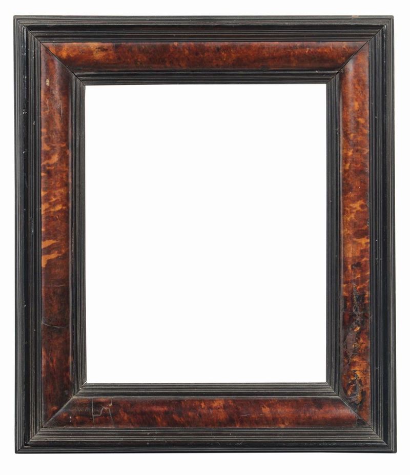 Cornice in legno ebanizzato e tartaruga, XVIII secolo  - Auction Fine Old Frames - Cambi Casa d'Aste