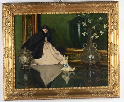 Guido Meineri (1869-1944)natura Morta con Burattino