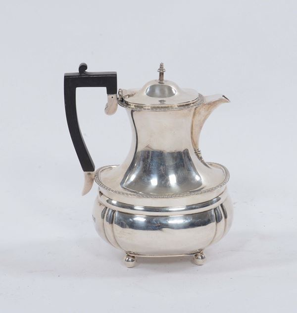 Caffettiera in argento, Inghilterra, XX secolo