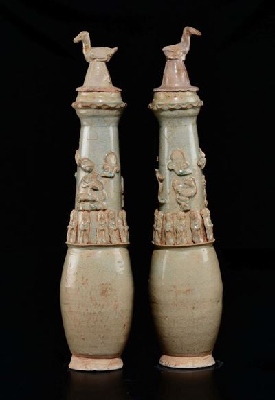 Due Coppie di Vasi in Porcellana, Arte Orientale