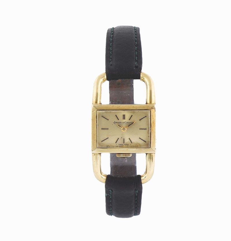 Jaeger LeCoultre, Padlock, Ref. 1670, unusual, horizontal rectangular, 18K yellow gold wristwatch with original buckle. Made in the 1960's.  - Auction Watches and Pocket Watches - Cambi Casa d'Aste