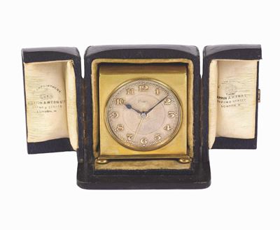 Zenith, per Mappin & Webb, Sveglia da Tavolo in Ottone. Realizzata nel 1940 Circa. Accompagnata d...