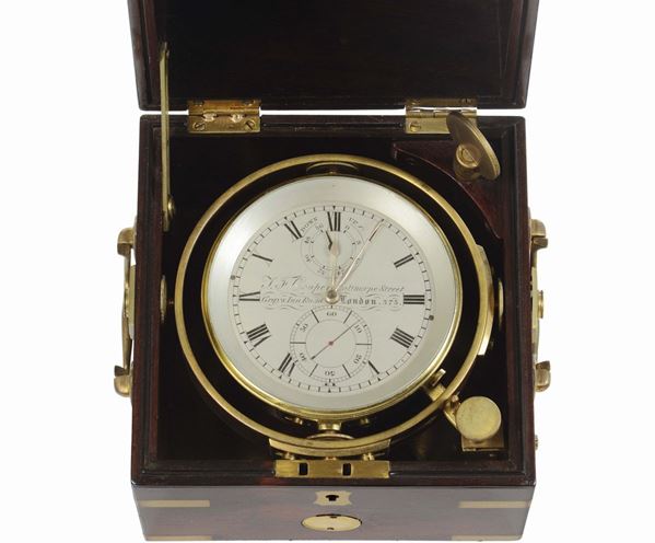 Cronometro da marina a 56 ore di carica, Londra T. F. Cooper XIX secolo
