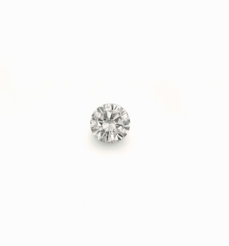 Unmounted round brilliant-cut diamond weighing 1,97 carats. R.A.G report n° DR11003/16  - Auction Fine Jewels - I - Cambi Casa d'Aste