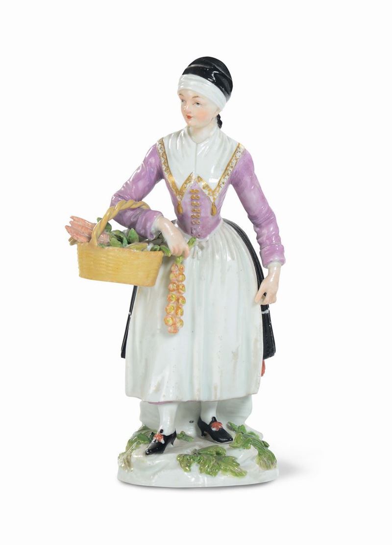 Figurina Meissen 1763-1774  - Asta Maioliche e porcellane dal XVI al XIX secolo - Cambi Casa d'Aste