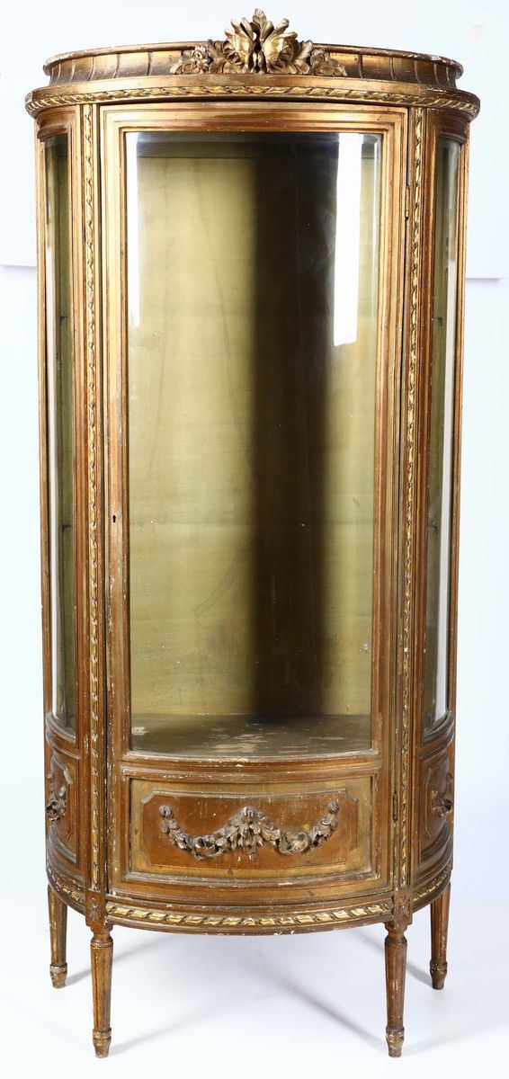 Vetrina dorata ad un’anta  - Auction Timed Fine Art - I - Cambi Casa d'Aste