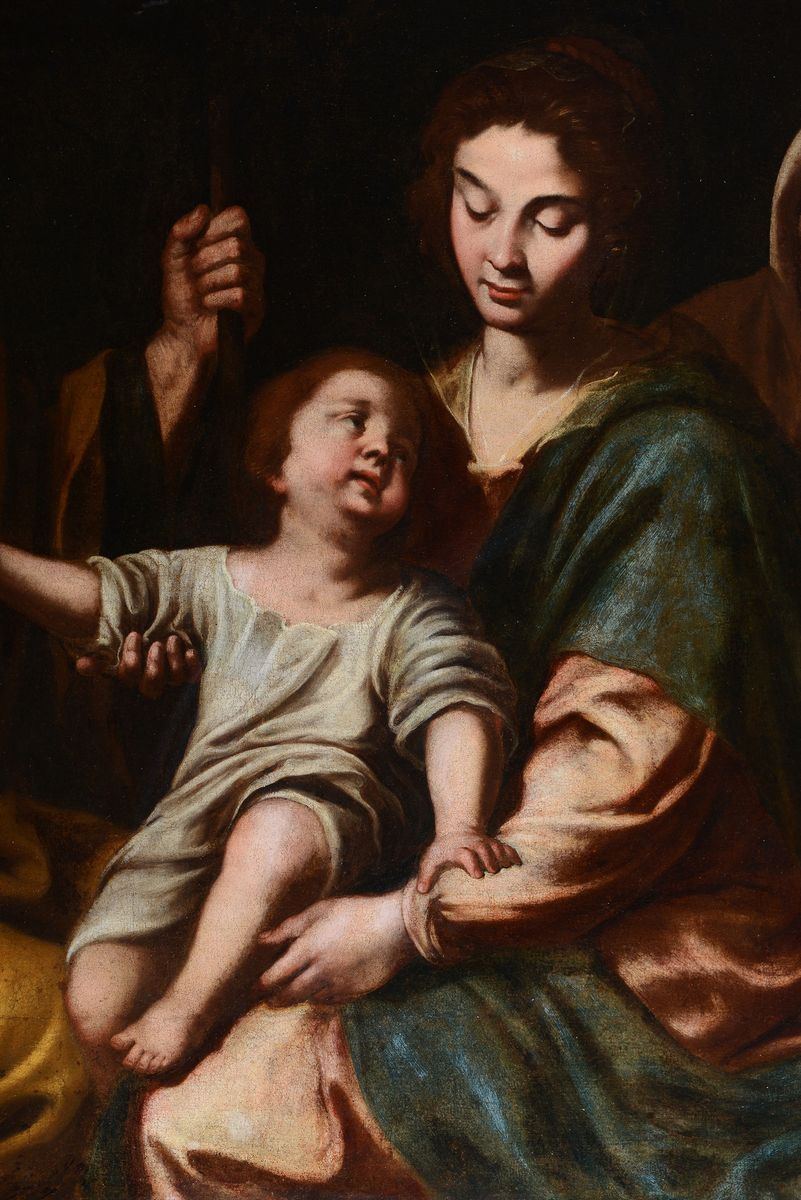 Domenico Fiasella (sarzana 1589-1669)sacra Famiglia con Sant’anna